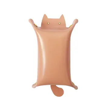 Folding Cat Shape Leather Storage Tray Key Desktop Jewelry Box Coin Makeup Tray Household Tray Portable Storage Box
Folding Cat Shape Leather Storage Tray Key Desktop Jewelry Box Coin Makeup Tray Household Tray Portable Storage Box