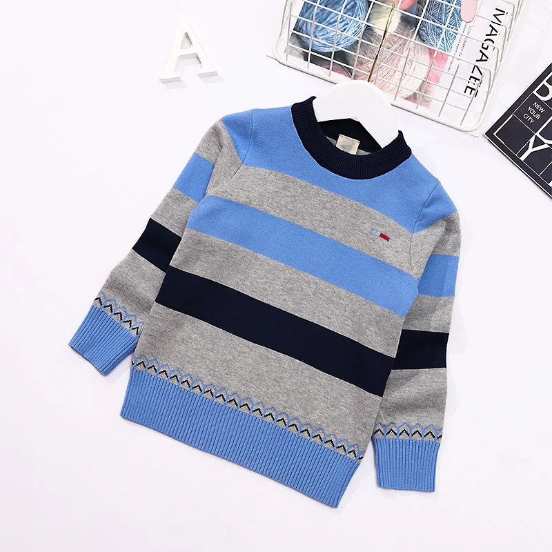 BOY'S Simple Stripes Pure Cotton Base Sweater 2019 Autumn & Winter New Style Children Korean-style CHILDREN'S Sweater
BOY'S Simple Stripes Pure Cotton Base Sweater 2019 Autumn & Winter New Style Children Korean-style CHILDREN'S Sweater