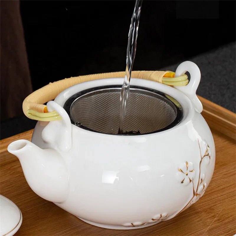 Description Picture 5 of item7 pcs/set Exquisite ceramic Tea sets Handmade kettles tea cups porcelain teapot chinese teaware drinkware tea ceremony set