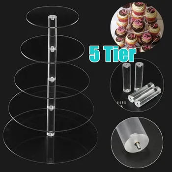 5 Layers Round Acrylic Cake Display Stand Wedding Birthday Party Clear Cake Shelf Transparent Cakes Table Standing Holder
5 Layers Round Acrylic Cake Display Stand Wedding Birthday Party Clear Cake Shelf Transparent Cakes Table Standing Holder