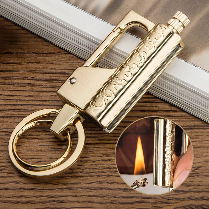 Multi-function Match Kerosene Lighter Metal Creative Outdoor Waterproof Portable Flint Key Chain
Multi-function Match Kerosene Lighter Metal Creative Outdoor Waterproof Portable Flint Key Chain