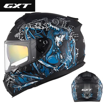 DOT Approved GXT Full Face Motorcycle Helmet Washable Lining with Dual lens Stylish Fast Release Moto Racing Helmet Casco Casque
DOT Approved GXT Full Face Motorcycle Helmet Washable Lining with Dual lens Stylish Fast Release Moto Racing Helmet Casco Casque