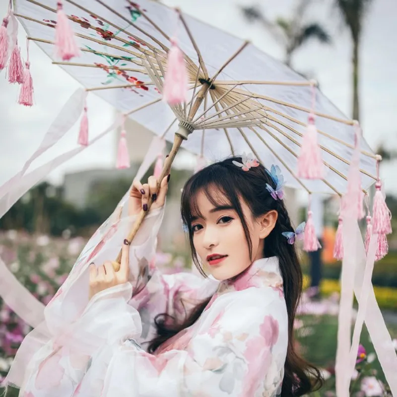Suitable for Chinese Clothing Props Classical gu zhuang san Flower Umbrella Antique Style Tassels Umbrella Photo Shoot Dance Umb
Suitable for Chinese Clothing Props Classical gu zhuang san Flower Umbrella Antique Style Tassels Umbrella Photo Shoot Dance Umb