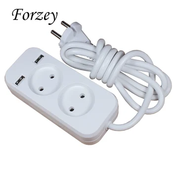 2019 new 2 socket European 5V 2A USB extension socket with 1.5m CCA cable FE-01-1.5 White color
2019 new 2 socket European 5V 2A USB extension socket with 1.5m CCA cable FE-01-1.5 White color