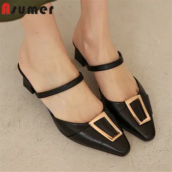 ASUMER 2020 top quality 6cm high heels casual shoes women sandals genuine leather shoes Metal decoration summer sandals woman
ASUMER 2020 top quality 6cm high heels casual shoes women sandals genuine leather shoes Metal decoration summer sandals woman