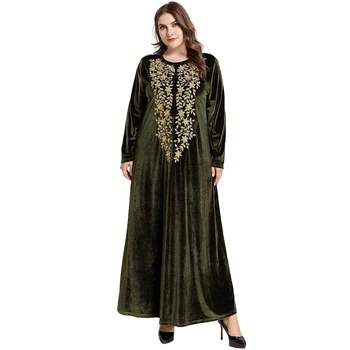 Islamic Clothing Arab Autumn Winter Dress Plus Size Emboridery Pleuche Warm Loose Maxi Dresses Vestidos Robe Femme Arabe 3XL 4XL
Islamic Clothing Arab Autumn Winter Dress Plus Size Emboridery Pleuche Warm Loose Maxi Dresses Vestidos Robe Femme Arabe 3XL 4XL