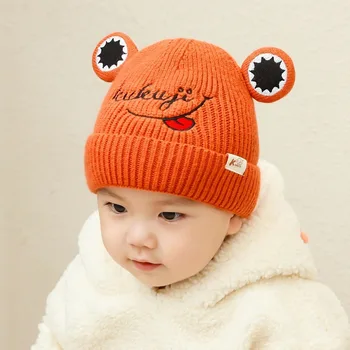 Baby Woolen Cap Autumn and Winter Cartoon Frog Baby Knit Hat Ear Protection Warm Cute Children's Thick Hat
Baby Woolen Cap Autumn and Winter Cartoon Frog Baby Knit Hat Ear Protection Warm Cute Children's Thick Hat
