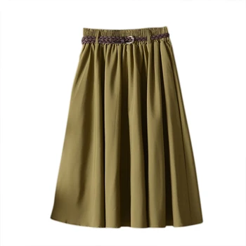 Elegant Women High Waist Pleated Skirt Vintage Fashion A Line Ladies Skirts
Elegant Women High Waist Pleated Skirt Vintage Fashion A Line Ladies Skirts
