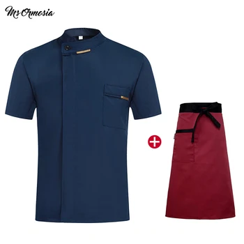 Wholesale Unisex Kitchen Chef Uniforms Summer Short Sleeves Chef Jackets & Aprons Bakery Hotel Food Service Waitress uniform
Wholesale Unisex Kitchen Chef Uniforms Summer Short Sleeves Chef Jackets & Aprons Bakery Hotel Food Service Waitress uniform