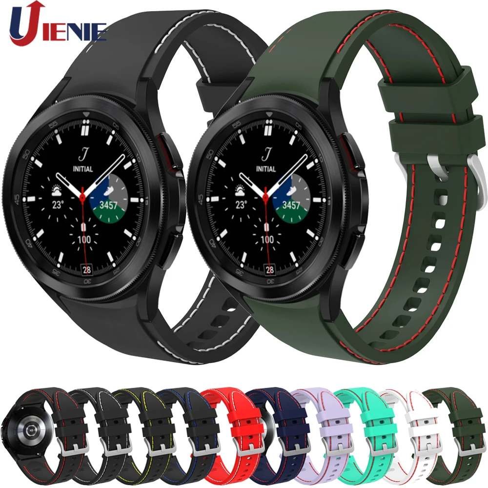 Silicone Watch Band for Samsung Galaxy Watch 4 Classic 46mm 42mm Strap Bracelet WatchBand for Watch4 44mm 40mm Sport Wristband
Silicone Watch Band for Samsung Galaxy Watch 4 Classic 46mm 42mm Strap Bracelet WatchBand for Watch4 44mm 40mm Sport Wristband