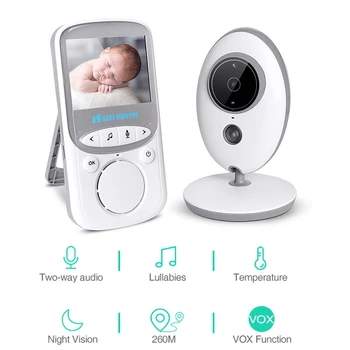 2.4GHz Wireless Baby Camera LCD Audio Video Baby Monitor Walkie Talkie Infrared Night Vision Temperature Monitoring Lullabies
2.4GHz Wireless Baby Camera LCD Audio Video Baby Monitor Walkie Talkie Infrared Night Vision Temperature Monitoring Lullabies