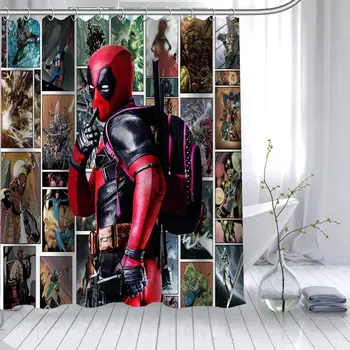 Custom Deadpool Shower Curtain 3D Waterproof Polyester Fabric Bath Curtain High Defintion Printing 12 Hooks For The Bathroom
Custom Deadpool Shower Curtain 3D Waterproof Polyester Fabric Bath Curtain High Defintion Printing 12 Hooks For The Bathroom