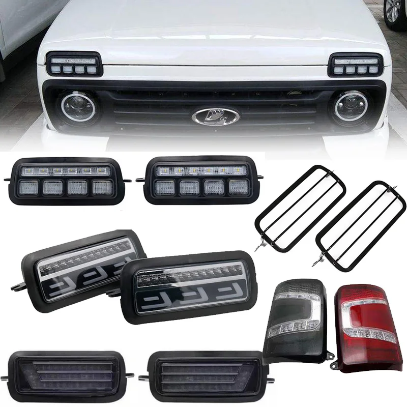 JVISUAL 1Set For Lada Niva 4X4 Light Car DRL LED Lights Running Turn Signal Accessories Styling Tuning Light Protector Covers
JVISUAL 1Set For Lada Niva 4X4 Light Car DRL LED Lights Running Turn Signal Accessories Styling Tuning Light Protector Covers