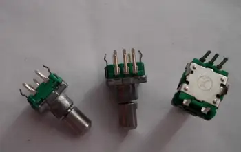 5pcs/lot EC11 20 pulse with switch car audio potentiometer volume encoder 
5pcs/lot EC11 20 pulse with switch car audio potentiometer volume encoder
