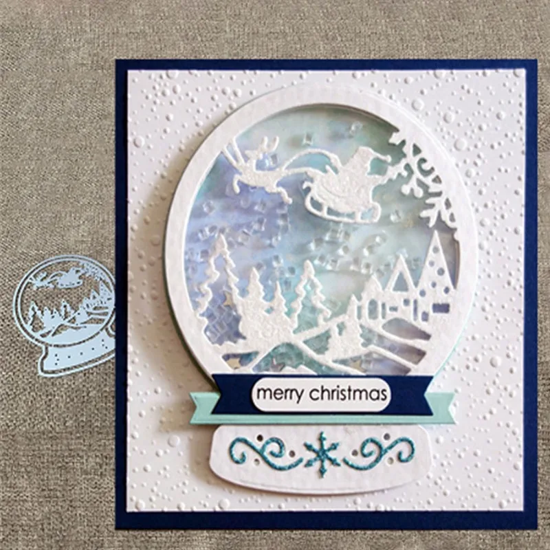 Chirstmas Snow Globe Elk Metal Cutting Dies For Scrapbooking Stencil Craft Paper Knife Mould DIY Card Making Die Cut
Chirstmas Snow Globe Elk Metal Cutting Dies For Scrapbooking Stencil Craft Paper Knife Mould DIY Card Making Die Cut