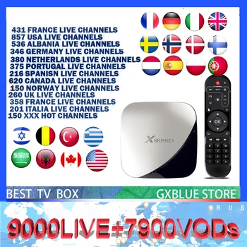 X88 pro Android 9.0 RK3318 IPTV BOX GXBLUE 9000 Channel 7900 VOD France Spain Portugal USA Dutch 1Year IPTV Subscription TV Box
X88 pro Android 9.0 RK3318 IPTV BOX GXBLUE 9000 Channel 7900 VOD France Spain Portugal USA Dutch 1Year IPTV Subscription TV Box