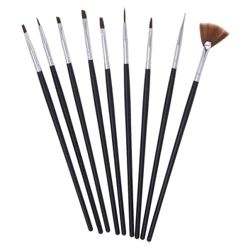 10 Brush Paintbrush Manicure Gel Nails Acrylic Nail Art 
10 Brush Paintbrush Manicure Gel Nails Acrylic Nail Art