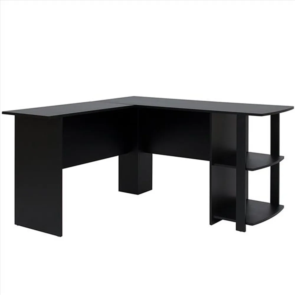 High Quality FCH L-Shaped Wood Right-angle Computer Desk with Two-layer Bookshelves Black Computer Desk
High Quality FCH L-Shaped Wood Right-angle Computer Desk with Two-layer Bookshelves Black Computer Desk