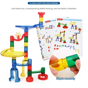 New 122Pcs Marble Runs Toy Marble Maze Race Track Game Set Educational Learning Toy Construction Building Blocks for Kids
New 122Pcs Marble Runs Toy Marble Maze Race Track Game Set Educational Learning Toy Construction Building Blocks for Kids