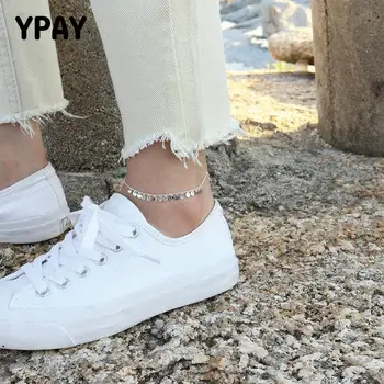 YPAY Genuine 925 Sterling Silver Wafer Anklets for Women Leg Chain Anklet Bracelet Barefoot Sandals Beach Foot Jewelry YMA041
YPAY Genuine 925 Sterling Silver Wafer Anklets for Women Leg Chain Anklet Bracelet Barefoot Sandals Beach Foot Jewelry YMA041