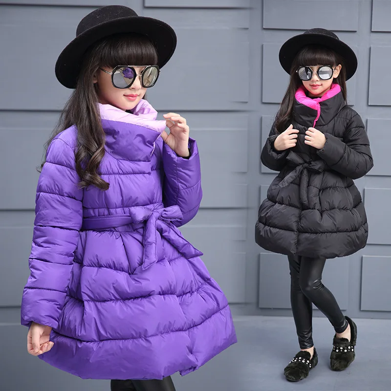 Girls Padded Cotton Clothes 2019 New Style Childrenswear Winter Children Mid-length Collared Coat Winter Thick Warm Cotton Coat
Girls Padded Cotton Clothes 2019 New Style Childrenswear Winter Children Mid-length Collared Coat Winter Thick Warm Cotton Coat