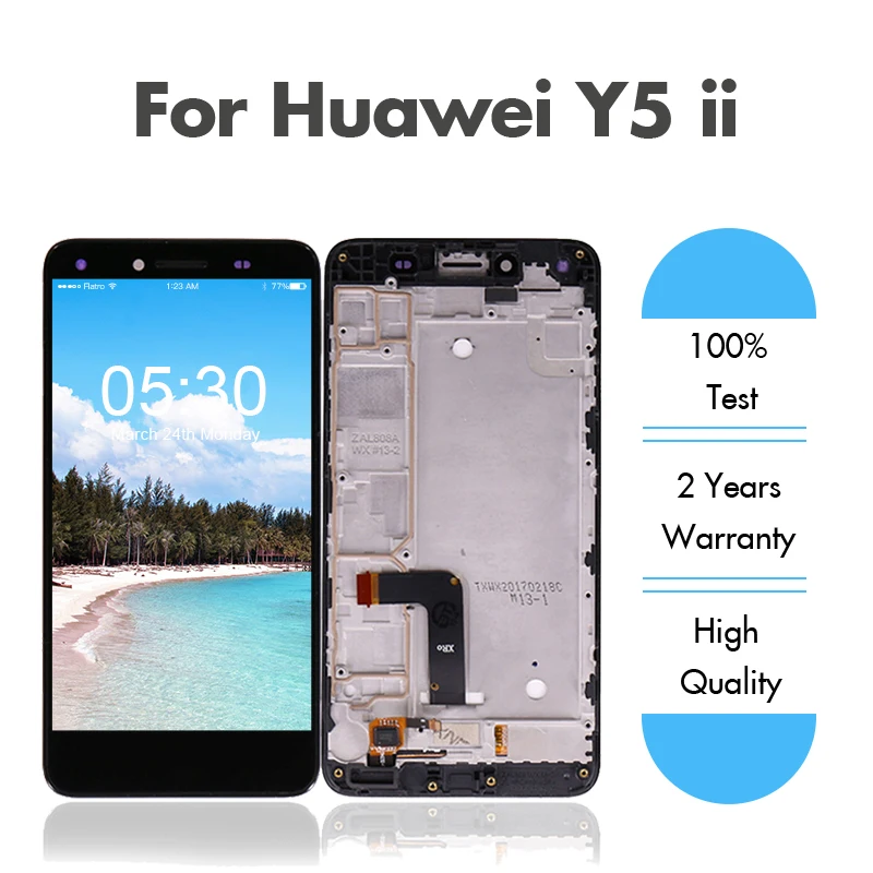 Для Huawei Y5 II ЖК дисплей сенсорный экран дигитайзер с рамкой CUN U29 L21 L01 L02 L03 L22 L23 L33 2 LCD