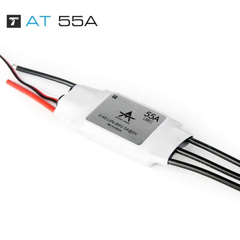 T-Motor 2-6S 5V/5A AT series speed controller ESC AT 55A support BEC output For RC fixed-wing airplane RC Model Accessories
T-Motor 2-6S 5V/5A AT series speed controller ESC AT 55A support BEC output For RC fixed-wing airplane RC Model Accessories