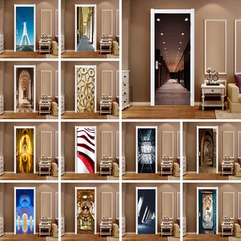 DIY Door Lot Beautiful Build Sticker Self Cool Adhesive Decal Home Decor Paper for Living Room PVC Waterproof 3D Print Photo Art 
DIY Door Lot Beautiful Build Sticker Self Cool Adhesive Decal Home Decor Paper for Living Room PVC Waterproof 3D Print Photo Art
