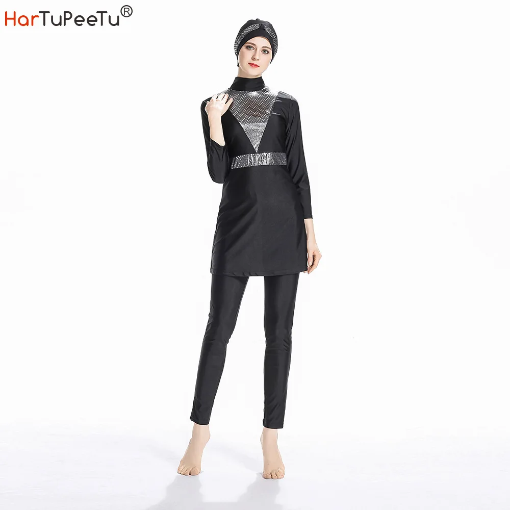 Sun Protection Swimsuits Cap Full Cover Sequin Muslim Burkini Modest Islamic Women Conservative Swimsuit Muslim Hooded Swimwear
Sun Protection Swimsuits Cap Full Cover Sequin Muslim Burkini Modest Islamic Women Conservative Swimsuit Muslim Hooded Swimwear