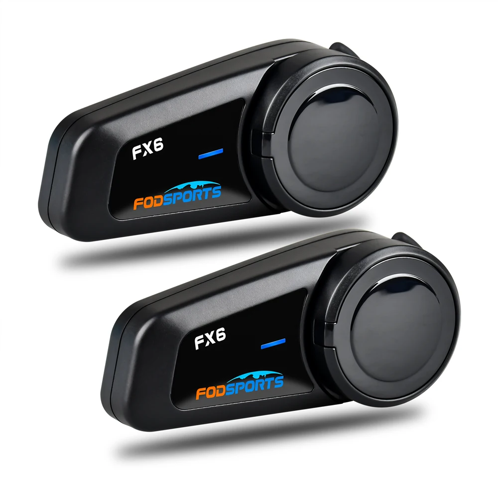 Fodsports 2 pcs FX6 Helmet Intercom Motorcycle Helmet Bluetooth Headset 6 Rider 1000m Group BT Interphone Intercomunicador FM
Fodsports 2 pcs FX6 Helmet Intercom Motorcycle Helmet Bluetooth Headset 6 Rider 1000m Group BT Interphone Intercomunicador FM