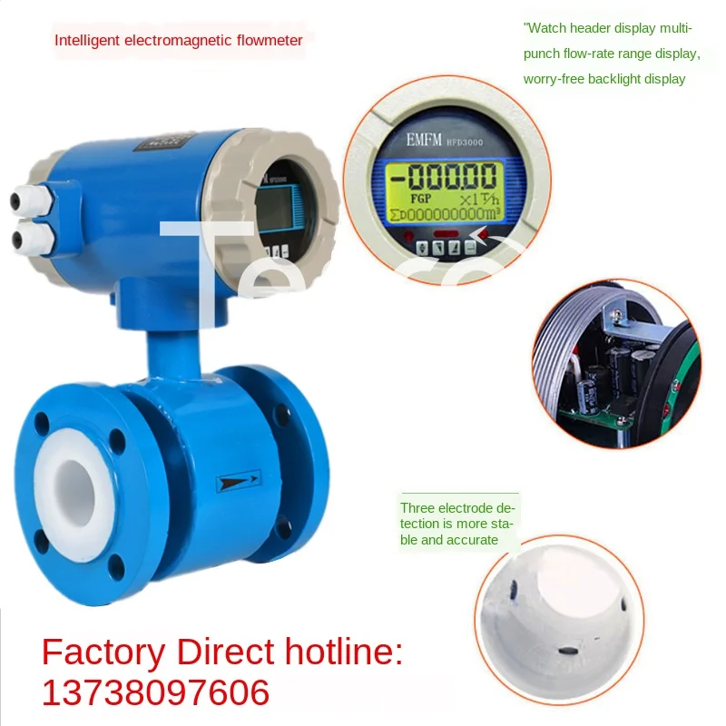Electromagnetic flowmeter sewage integrated plug-in wastewater seawater DN200300 split electronic flow meter pipeline type
Electromagnetic flowmeter sewage integrated plug-in wastewater seawater DN200300 split electronic flow meter pipeline type