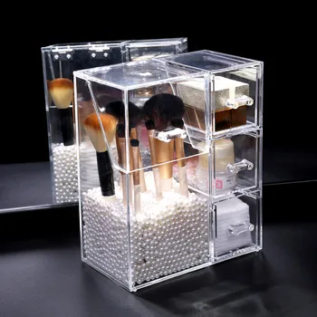 Plastic Makeup Brush Holder Dustproof Storage Box Makeup Organizer Rangement Maquillage Pencil Holder Lipstick Organizer Case 
Plastic Makeup Brush Holder Dustproof Storage Box Makeup Organizer Rangement Maquillage Pencil Holder Lipstick Organizer Case