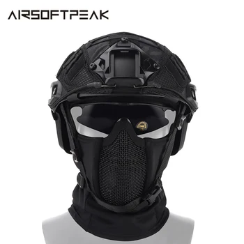 Tactical Mask Balaclava Mesh Full Face Mask Hunting Headgear Airsoft Paintball Protective Military Breathable CS Masks Outdoor
Tactical Mask Balaclava Mesh Full Face Mask Hunting Headgear Airsoft Paintball Protective Military Breathable CS Masks Outdoor