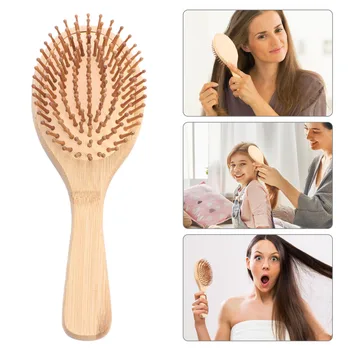 1 pc Detangler Brush Anti-static Bamboo Round Handle Massage Detangling Comb for Women
1 pc Detangler Brush Anti-static Bamboo Round Handle Massage Detangling Comb for Women