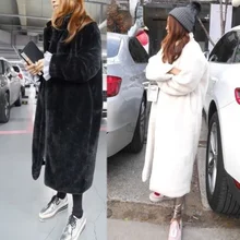 Women's Winter Fashion Fur Coat Long Overcoat Casual Turn-down Collar Loose Thickened Warm Imitation Rex Rabbit Hair Jackets
Women's Winter Fashion Fur Coat Long Overcoat Casual Turn-down Collar Loose Thickened Warm Imitation Rex Rabbit Hair Jackets