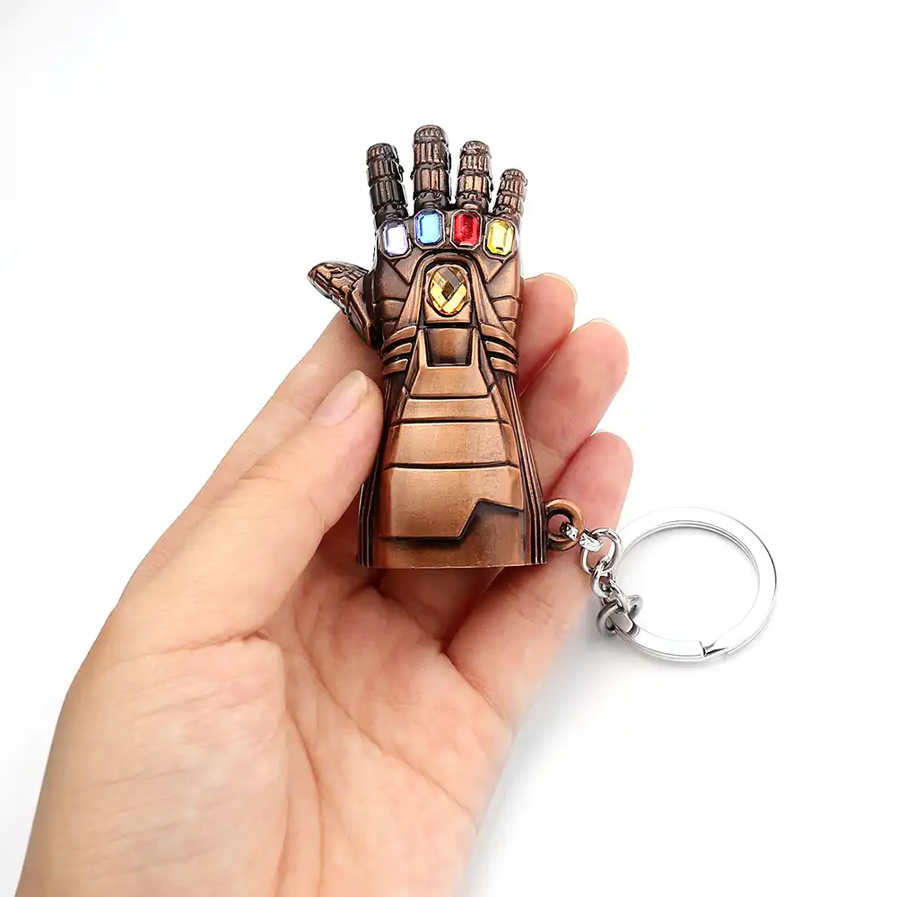 avengers 4 infinite power glove keyrings key chains llaveros for