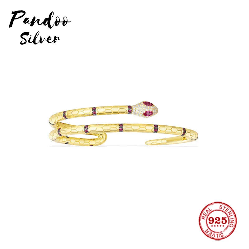 Fashion Charm Sterling Silver Copy 1:1 Copy,Yellow Silver Uraeus Bracele With Synthetic Red Stone Women Monaco Jewelry Gift
Fashion Charm Sterling Silver Copy 1:1 Copy,Yellow Silver Uraeus Bracele With Synthetic Red Stone Women Monaco Jewelry Gift