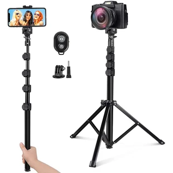 Wireless Bluetooth Selfie Stick Foldable Tripod Expandable Monopod with Remote Control for iPhone Android
Wireless Bluetooth Selfie Stick Foldable Tripod Expandable Monopod with Remote Control for iPhone Android
