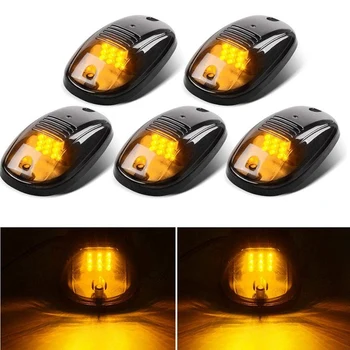 5Pcs 12-LED Car Cab Roof Marker Lights for Truck SUV LED DC 12V Black Smoked Lens Lamp Car External Lights
5Pcs 12-LED Car Cab Roof Marker Lights for Truck SUV LED DC 12V Black Smoked Lens Lamp Car External Lights