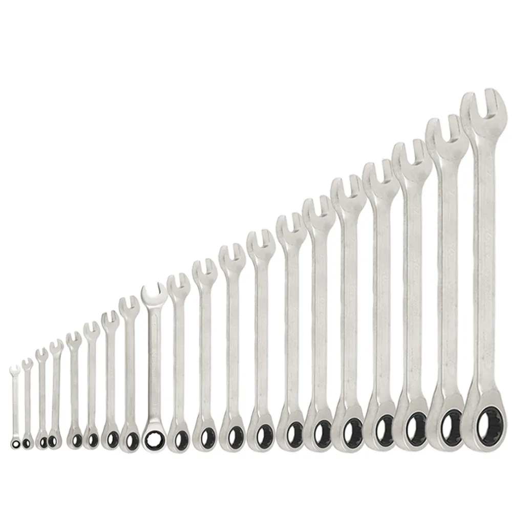 8mm-32mm Practical Fixed Head Ratcheting Combination Spanner Wrench Hand Tools Ratchet Handle Wrenches Different Sizes Hot Sale
8mm-32mm Practical Fixed Head Ratcheting Combination Spanner Wrench Hand Tools Ratchet Handle Wrenches Different Sizes Hot Sale