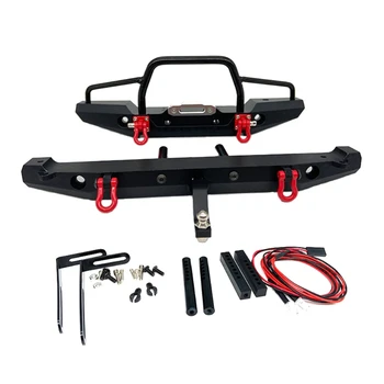 Metal Front Bumper Set with LED Light and Winch for SCX10 1/10 RC Crawler Car 094F
Metal Front Bumper Set with LED Light and Winch for SCX10 1/10 RC Crawler Car 094F