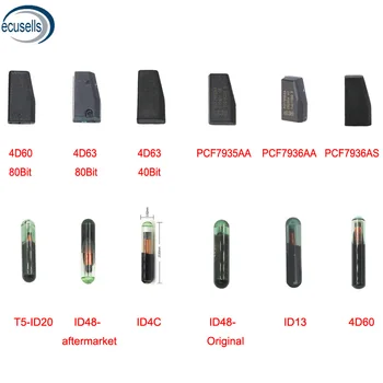 SALE! ID4D60 4d60 80bit 40Bit 4D63 T5-ID20 ID48 ID4C ID13 PCF7935AA PCF7936ASBlank Transponder Car Key Chip
SALE! ID4D60 4d60 80bit 40Bit 4D63 T5-ID20 ID48 ID4C ID13 PCF7935AA PCF7936ASBlank Transponder Car Key Chip