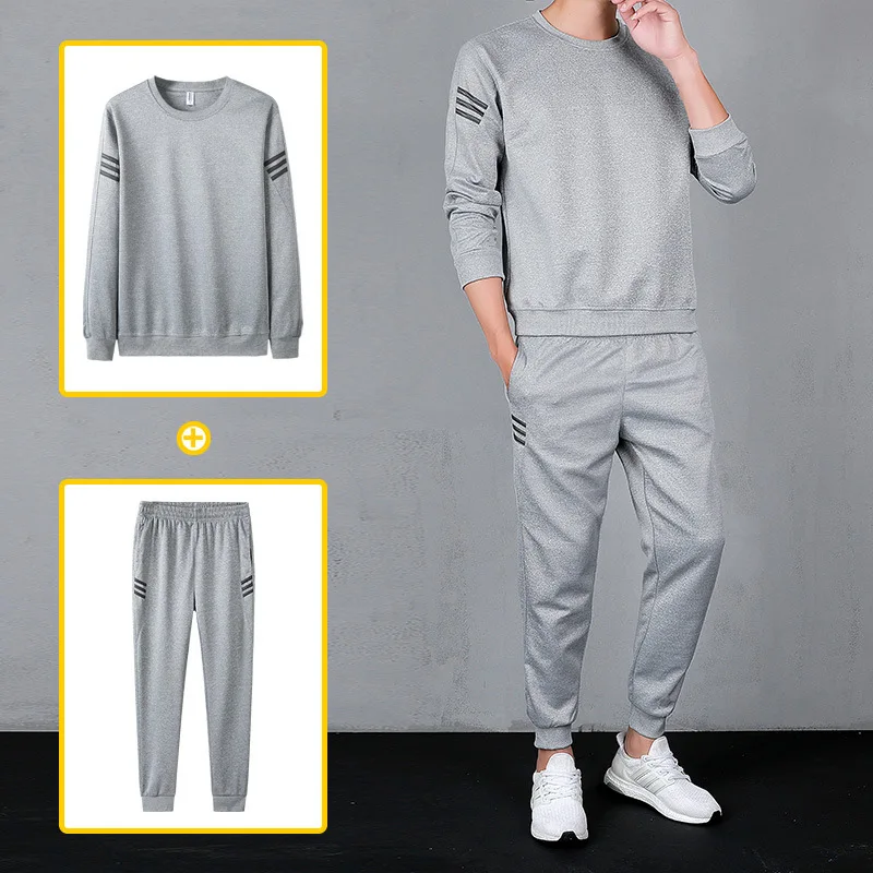 Sports Set Men's Spring And Autumn Long Sleeve Casual Running Sports Clothing Hoodie Trousers Men Two-Piece Set
Sports Set Men's Spring And Autumn Long Sleeve Casual Running Sports Clothing Hoodie Trousers Men Two-Piece Set