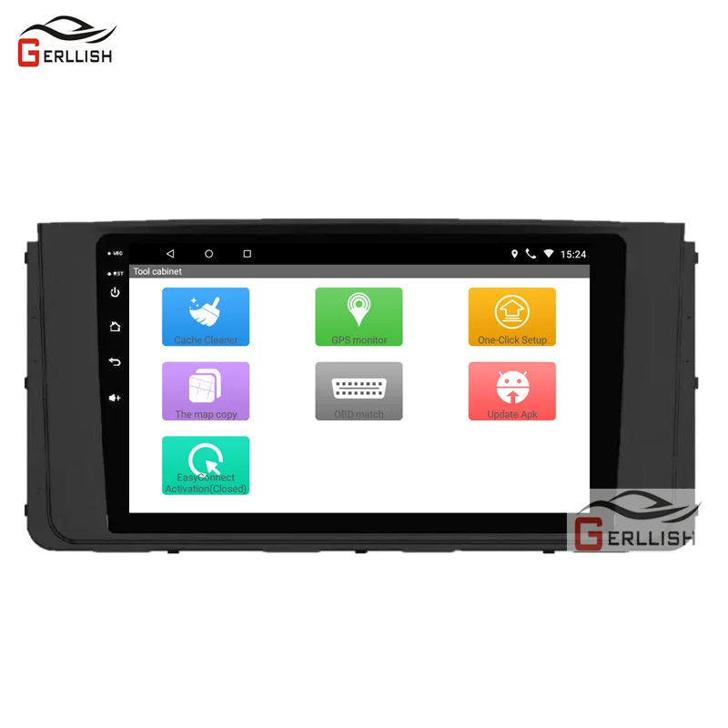 Автомобильный навигационный экран 9 дюймов 2.5D IPS HD Android Google Play Bluetooth Интернет для