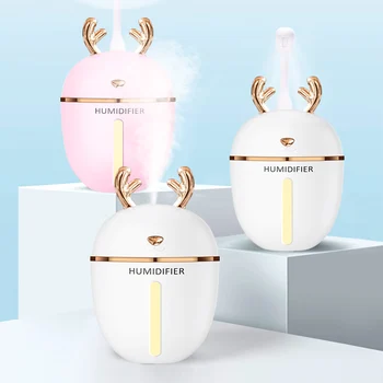 Mini USB antlers air humidifier aroma diffuser essential oil diffuser Colorful LED Light fogger mist make car air freshener
Mini USB antlers air humidifier aroma diffuser essential oil diffuser Colorful LED Light fogger mist make car air freshener