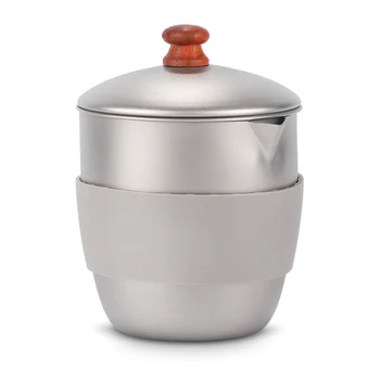 Lixada 300ml Tea Kettle Tea Pot Outdoor Camping Titanium Teapot Kettle Tea Maker with Infuser
Lixada 300ml Tea Kettle Tea Pot Outdoor Camping Titanium Teapot Kettle Tea Maker with Infuser