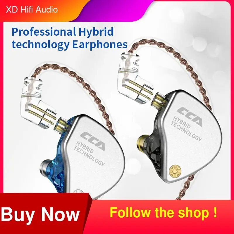 Metal Hybrid Technology CCA CA4 In 1DD+1BA Ear Earphones Monitor Hifi Bass Earbuds Headset Detacable ZSN ZST V30 V80 C10 C04
Metal Hybrid Technology CCA CA4 In 1DD+1BA Ear Earphones Monitor Hifi Bass Earbuds Headset Detacable ZSN ZST V30 V80 C10 C04