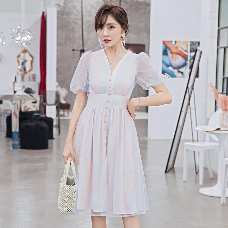 YIGELILA Women Vintage Elegant Colorful Dress V-neck Lantern Sleeves Mid-calf A-line Dress Birthday Party Dress 65037
YIGELILA Women Vintage Elegant Colorful Dress V-neck Lantern Sleeves Mid-calf A-line Dress Birthday Party Dress 65037