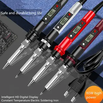 80W Digital Display Adjustable Constant Temperature Electric Soldering Iron Household Set Inner Thermal Type Welding Pen Solder
80W Digital Display Adjustable Constant Temperature Electric Soldering Iron Household Set Inner Thermal Type Welding Pen Solder