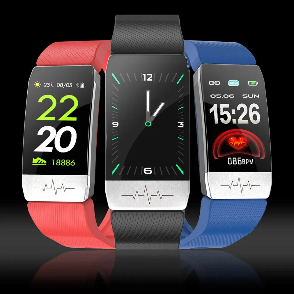 T1 Smart Watch Band Temperature Measure ECG Heart Rate Blood Pressure Monitor Weather Forecast Drinking Remind men women
T1 Smart Watch Band Temperature Measure ECG Heart Rate Blood Pressure Monitor Weather Forecast Drinking Remind men women